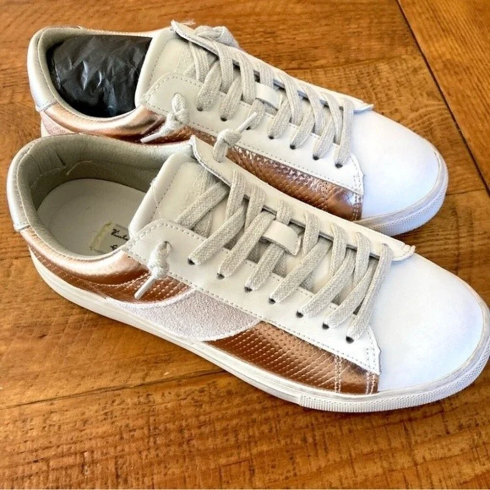 NEW Vintage Havana Kendall Washed Pink White Tennis Shoe Sneakers Size 7.5
